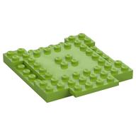 Plate Special 8 x 9 x 2/3 with 1 x 4 Recessed (Lime)
