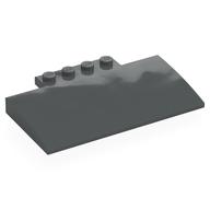 Brick Curved 5 x 8 x 2/3, 4 Studs on Top (Dark Bluish Gray)