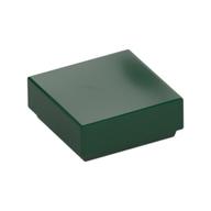 Tile 1 x 1 with Groove (Dark Green)