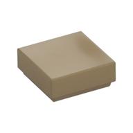 Tile 1 x 1 with Groove (Dark Tan)
