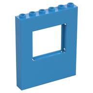 Panel 1 x 6 x 6 with Window (Dark Azure)