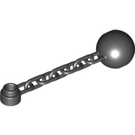 Equipment Ball and Chain with 1 x 1 Round Plate (Black)