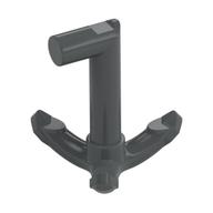Tool Grappling Hook with 90° Shaft (Dark Bluish Gray)