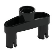 Technic Pin Connector 3L with 2 Pins and Center Hole (Black)