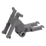 Vehicle Base, Motorcycle Chassis, Long Fairing Mounts (Flat Silver)