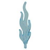 Wave / Flame Rounded Large with Marbled Trans Clear Pattern (Trans-Light Blue)