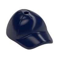 Hat / Cap Short Curved Bill with Seams and Hole on Top (Dark Blue)