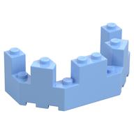 Castle Turret Top 4 x 8 x 2 1/3 (Bright Light Blue)