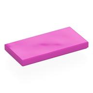 Tile 2 x 4 with Groove (Dark Pink)