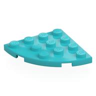 Plate Round Corner 4 x 4 (Medium Azure)