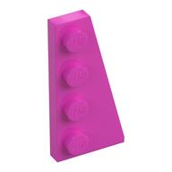 Wedge Plate 4 x 2 Right (Dark Pink)