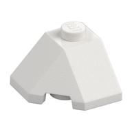 Brick Wedged, Sloped 45° 2 x 2 Corner (White)