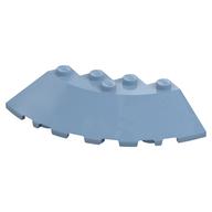 Brick Round Corner 6 x 6 with 33° Slope and Facet Cutout (Sand Blue)