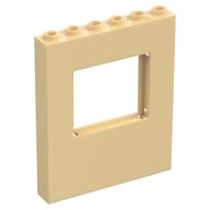 Panel 1 x 6 x 6 with Window (Tan)