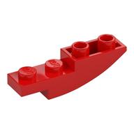Brick Curved Inverted 4 x 1 (Red)