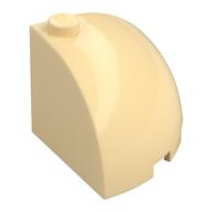 Brick Round Corner 3 x 3 x 2 Dome Top (Tan)