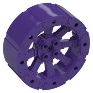 Wheel Wagon Viking with 12 Holes [7 Studs Diameter] (Dark Purple)