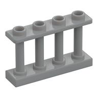 Fence Spindled 1 x 4 x 2 [4 Top Studs] (Light Bluish Gray)