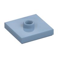Plate Special 2 x 2 with Groove and Center Stud (Jumper) (Sand Blue)