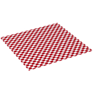 Blanket, Red Chequers Print (Picnic) (White)