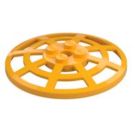 Dish 6 x 6 Inverted, Radar / Webbed [Anti-studs at 90°] (Bright Light Orange)
