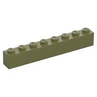 Brick 1 x 8 (Olive Green)