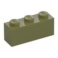 Brick 1 x 3 (Olive Green)
