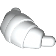Food Croissant - Rounded Ends (White)