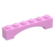 Brick Arch 1 x 6 Raised Arch (Bright Pink)
