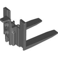 Forklift Forks, Wide Reinforced [with Rubber Belt Holder] (Dark Bluish Gray)