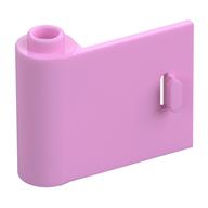 Door 1 x 3 x 2 Left - Open Between Top and Bottom Hinge (Bright Pink)