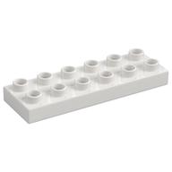 Duplo Plate 2 x 6 (White)