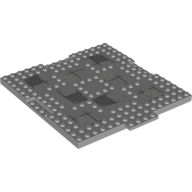 Plate Special 16 x 17 x 2/3 with 1 x 4 Recessed with Stones Print (Light Bluish Gray)