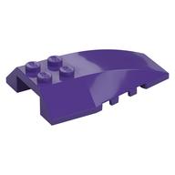 Brick Wedged, Curved 6 x 4 Triple (Dark Purple)