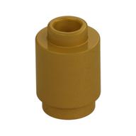 Brick Round 1 x 1 Open Stud (Pearl Gold)