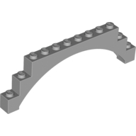 Brick Arch 1 x 12 x 3 Raised Arch (Light Bluish Gray)