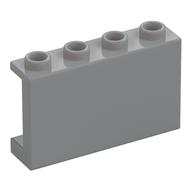 Panel 1 x 4 x 2 with Side Supports - Hollow Studs (Light Bluish Gray)
