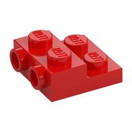 Plate Special 2 x 2 x 2/3 with Two Studs On Side and Two Raised [Solid Anti-stud] (Red)