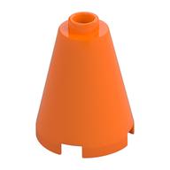 Cone 2 x 2 x 2, Open Stud (Orange)