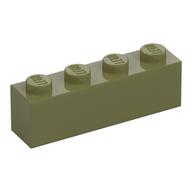 Brick 1 x 4 (Olive Green)