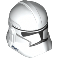 Helmet Clone Trooper Phase 2, Closed Front, Episode 3 Print (White)