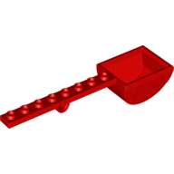 Launcher, with 1 x 8 Plate with Pin Hole and Bucket (Catapult) (Red)