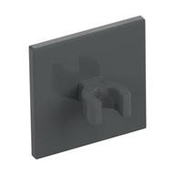 Road Sign Clip-on 2 x 2 Square [Thick Open O Clip] (Dark Bluish Gray)