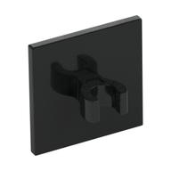 Road Sign Clip-on 2 x 2 Square [Thick Open O Clip] (Black)