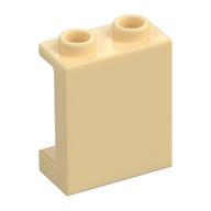 Panel 1 x 2 x 2 [Side Supports / Hollow Studs] (Tan)