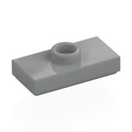 Plate Special 1 x 2 with 1 Stud with Groove and Inside Stud Holder (Jumper) (Light Bluish Gray)