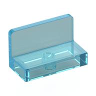 Panel 1 x 2 x 1 [Rounded Corners] (Trans-Light Blue)