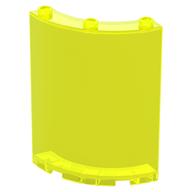 Panel 4 x 4 x 6 Quarter Cylinder (Trans-Neon Green)