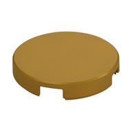 Tile Round 2 x 2 with Bottom Stud Holder (Pearl Gold)