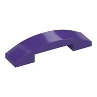 Brick Curved 4 x 1 Double, No Studs (Dark Purple)